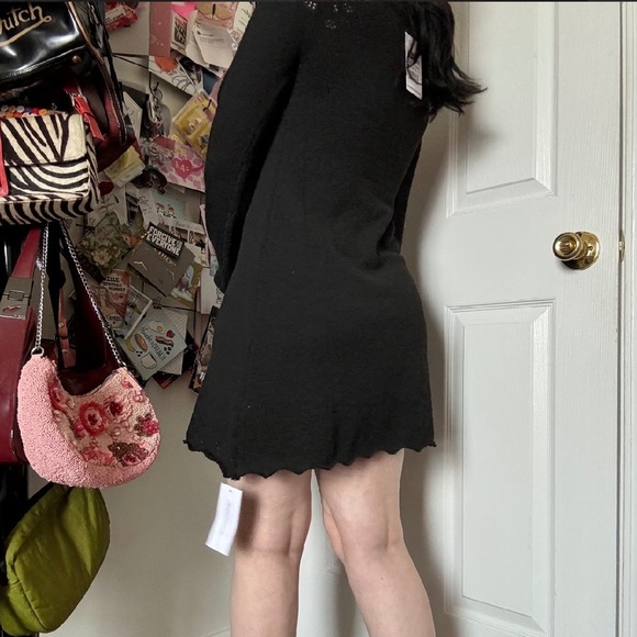 NWT RUMORED BLACK VERMONT MINI DRESS MEDIUM - Picture 3 of 5